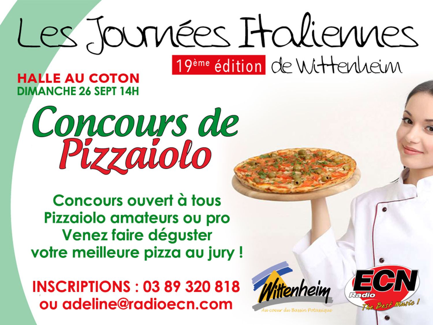 Participez au concours de Pizzaiolo des Journées Italiennes de Wittenheim !